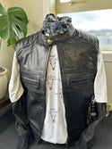 Savage River Leather Vest-XL