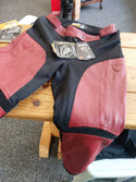 MotoGirl Fiona Leather Pants Red