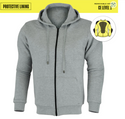 Hume Protective Full Zip Hoodie - Grey