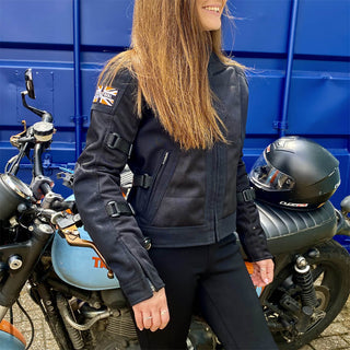 MotoGirl Ribbed Leggings Women's Motorcycle Apparel, Jackets